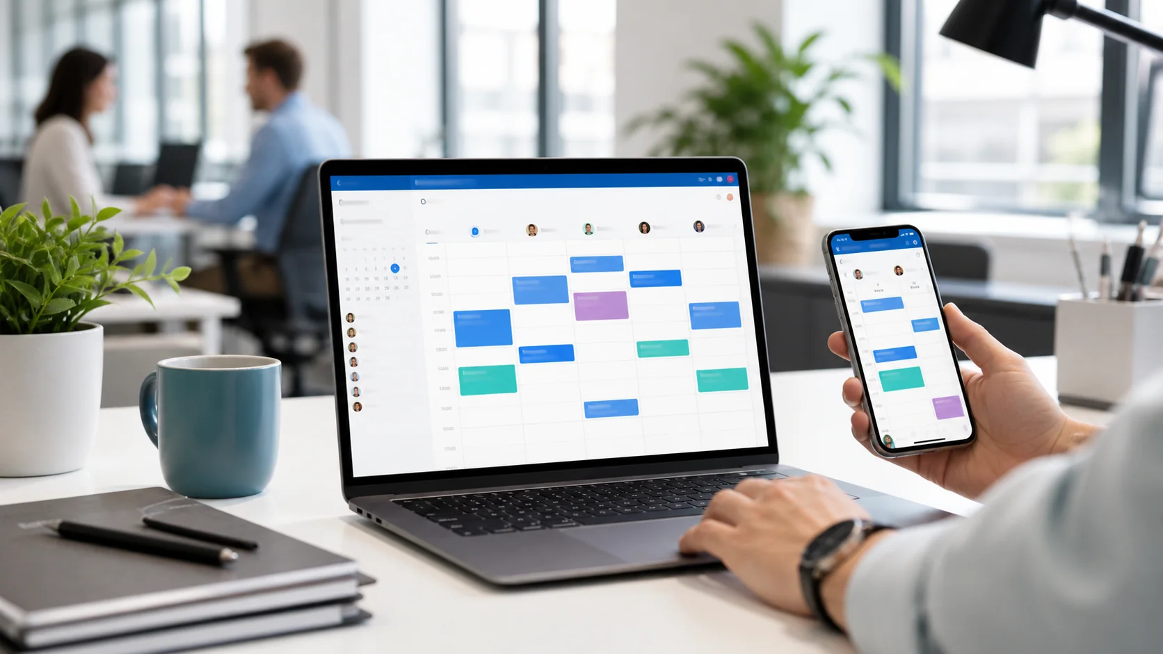 Small business using Microsoft 365 for keep the team on one calendar